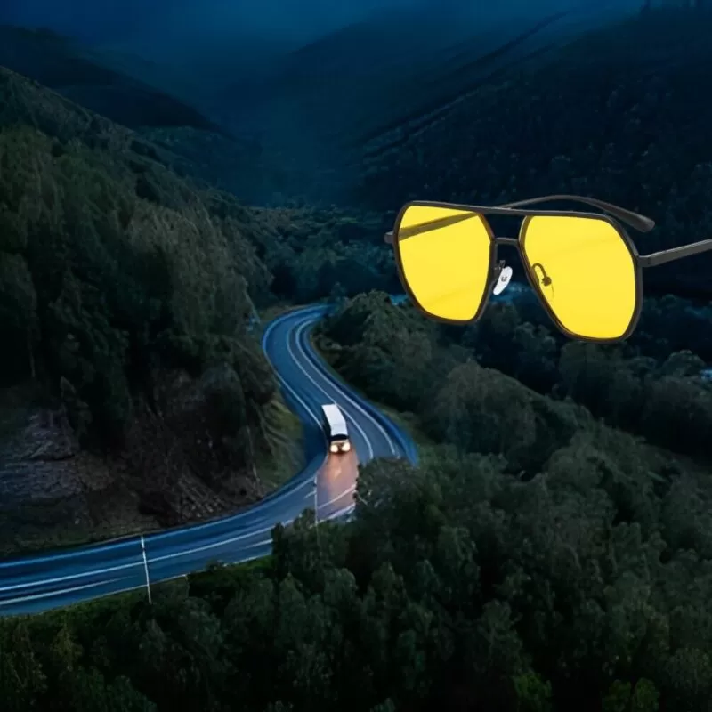 Gafas (Bleccy) Visión Nocturna - Para Conducción Nocturna Modelo: Galaxy336  + Shell Protector - SP - Imagen 2