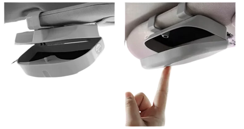 Protector De Gafas Para Automovil Color Gris - Imagen 3